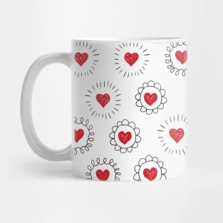 Pencil Hearts Mug